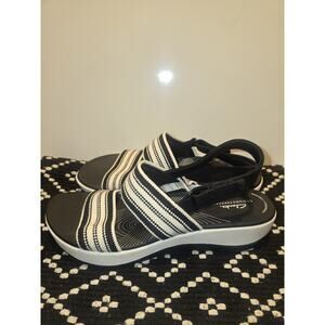 CLARKS Women Arla Stroll Black Multi 26181746 Size 11 Boho Comfort walking